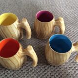 Series of 4 mugs
