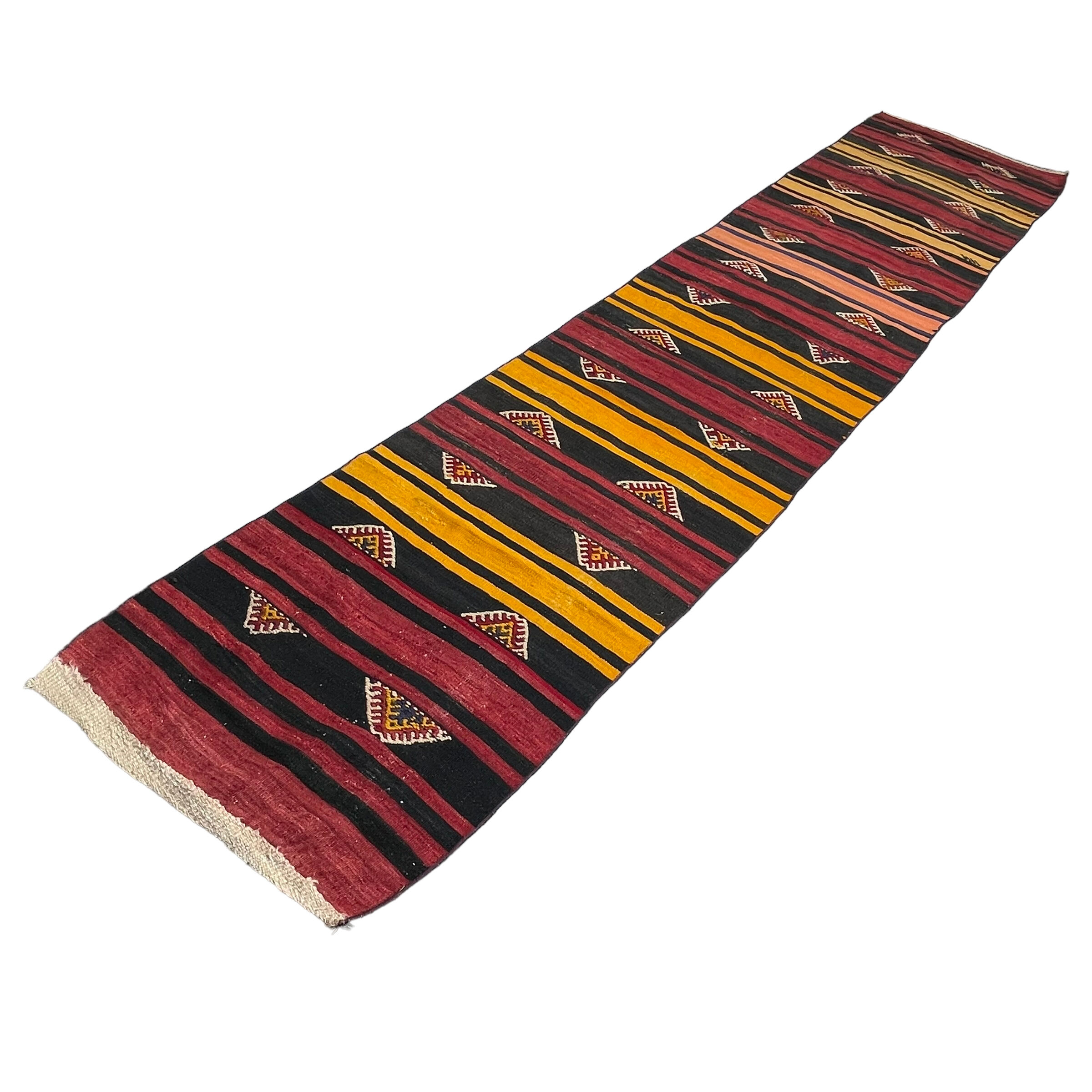 Vintage turkish kilim runner , 345 x 67 cm