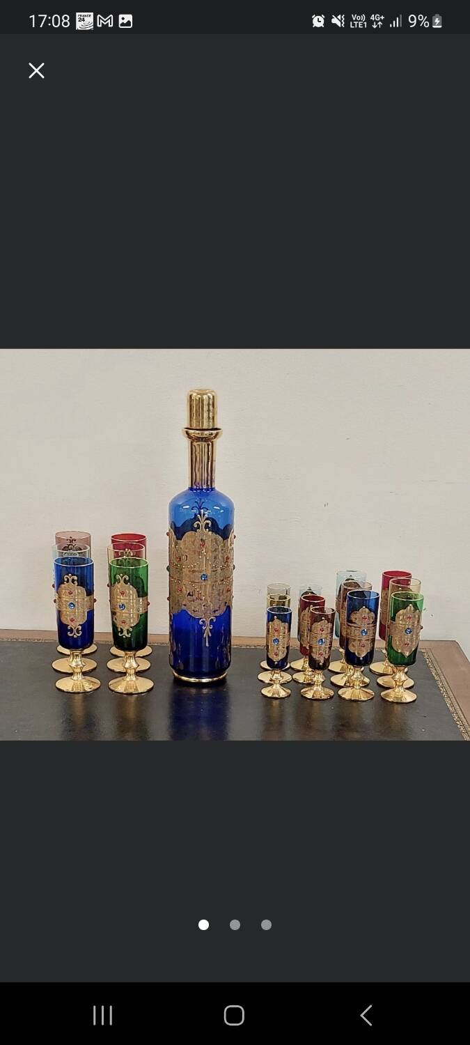 Service En Verre De Murano XXeme