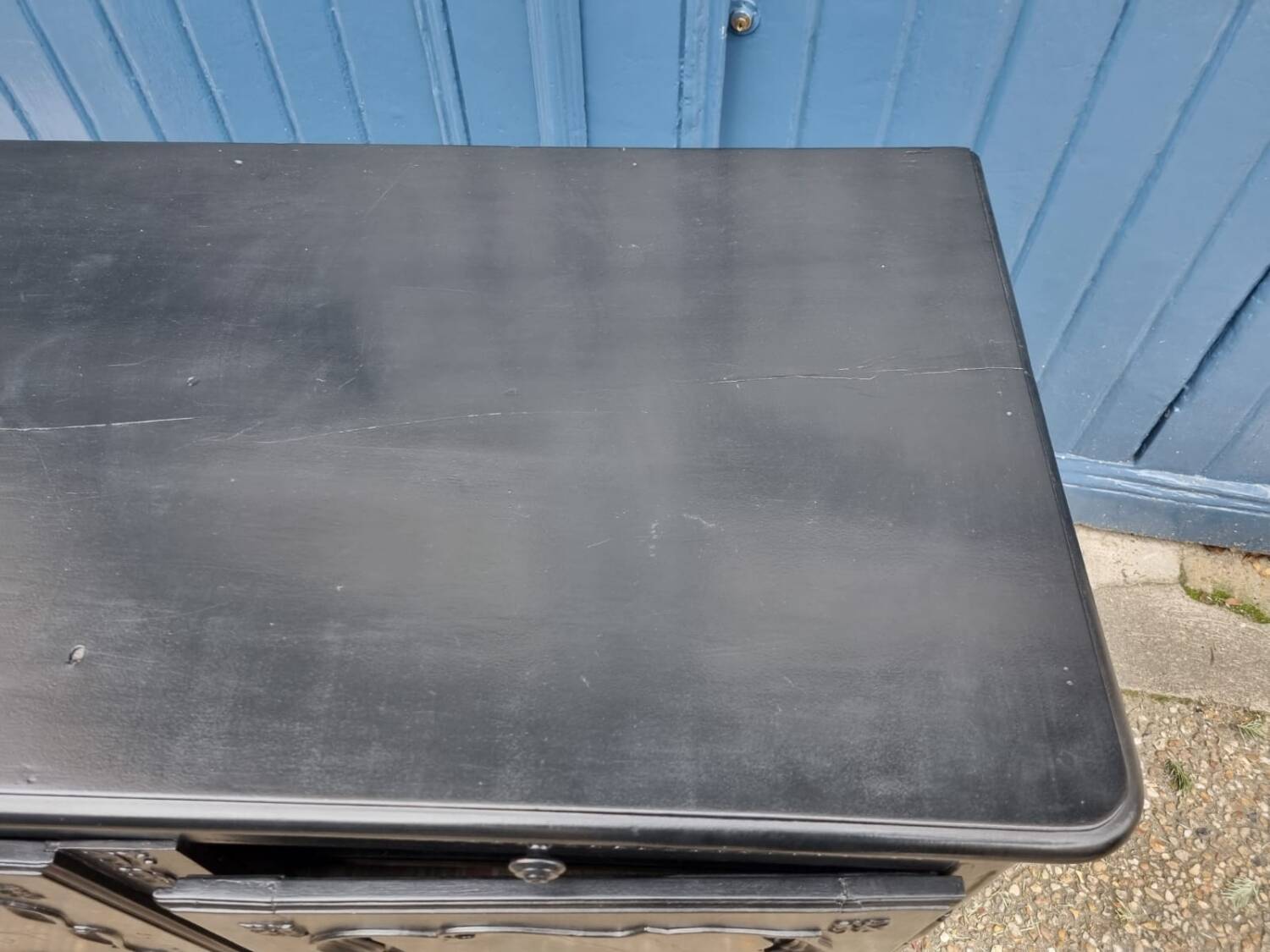 Black Louis XV low sideboard