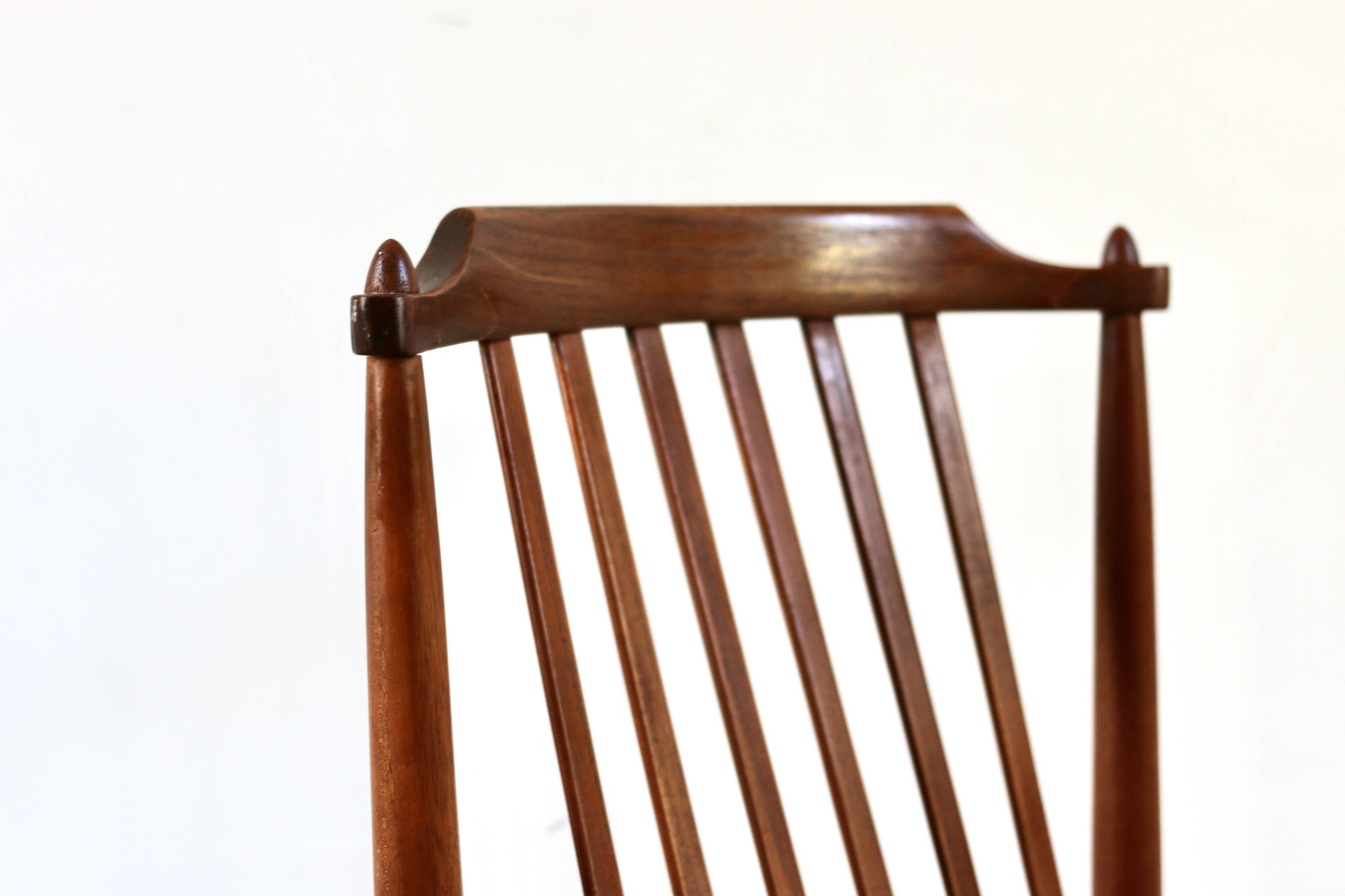 Set of 4 vintage Scandinavian teak Breox chairs, 1960