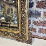 golden mirror with musical instruments (small model)