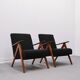 Mid-Century Easy Chair, Model B 310 Var, in Black Shield