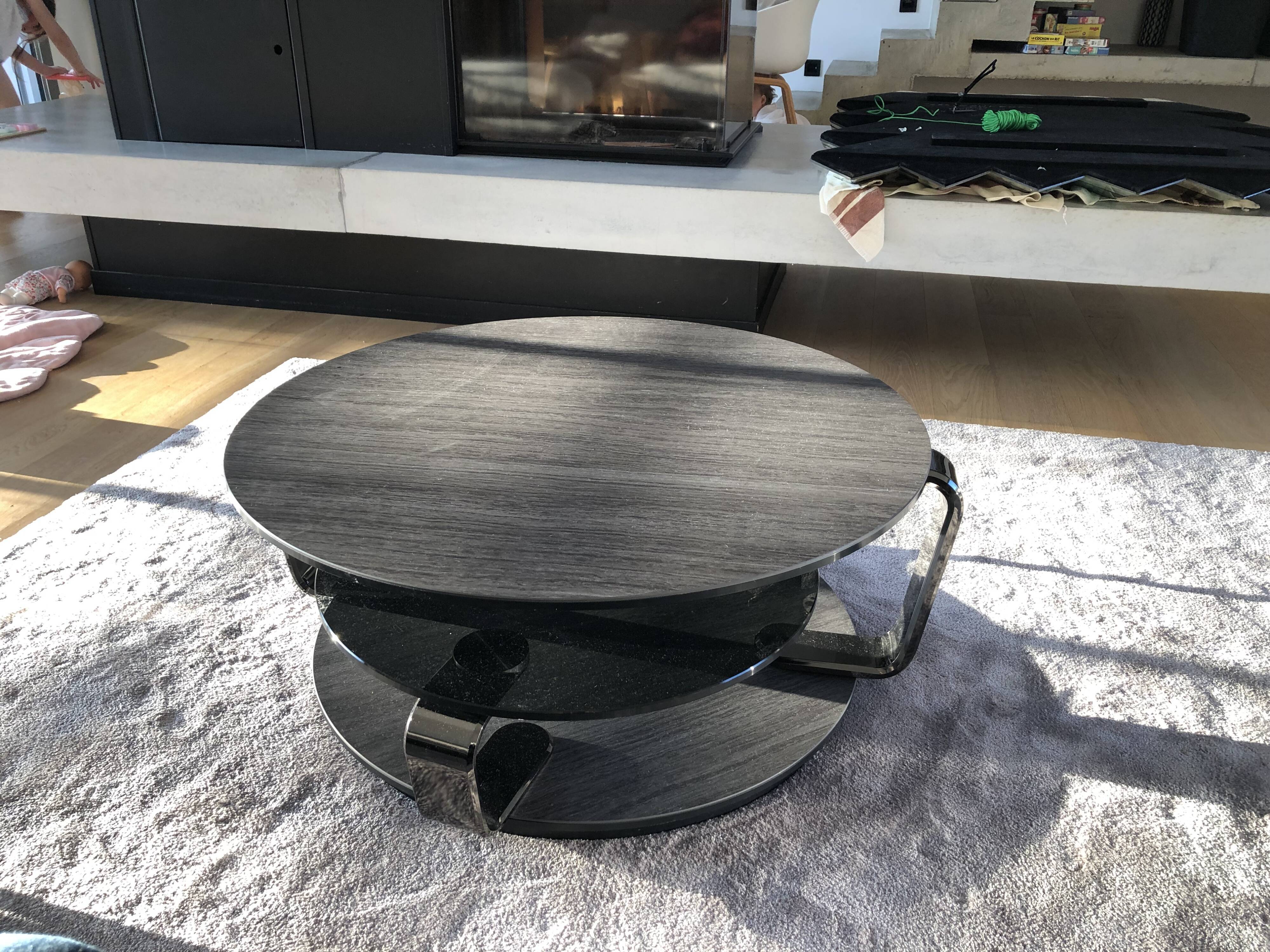 Coffee table rock and bobois "quartet"