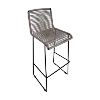 Tabouret gris silex