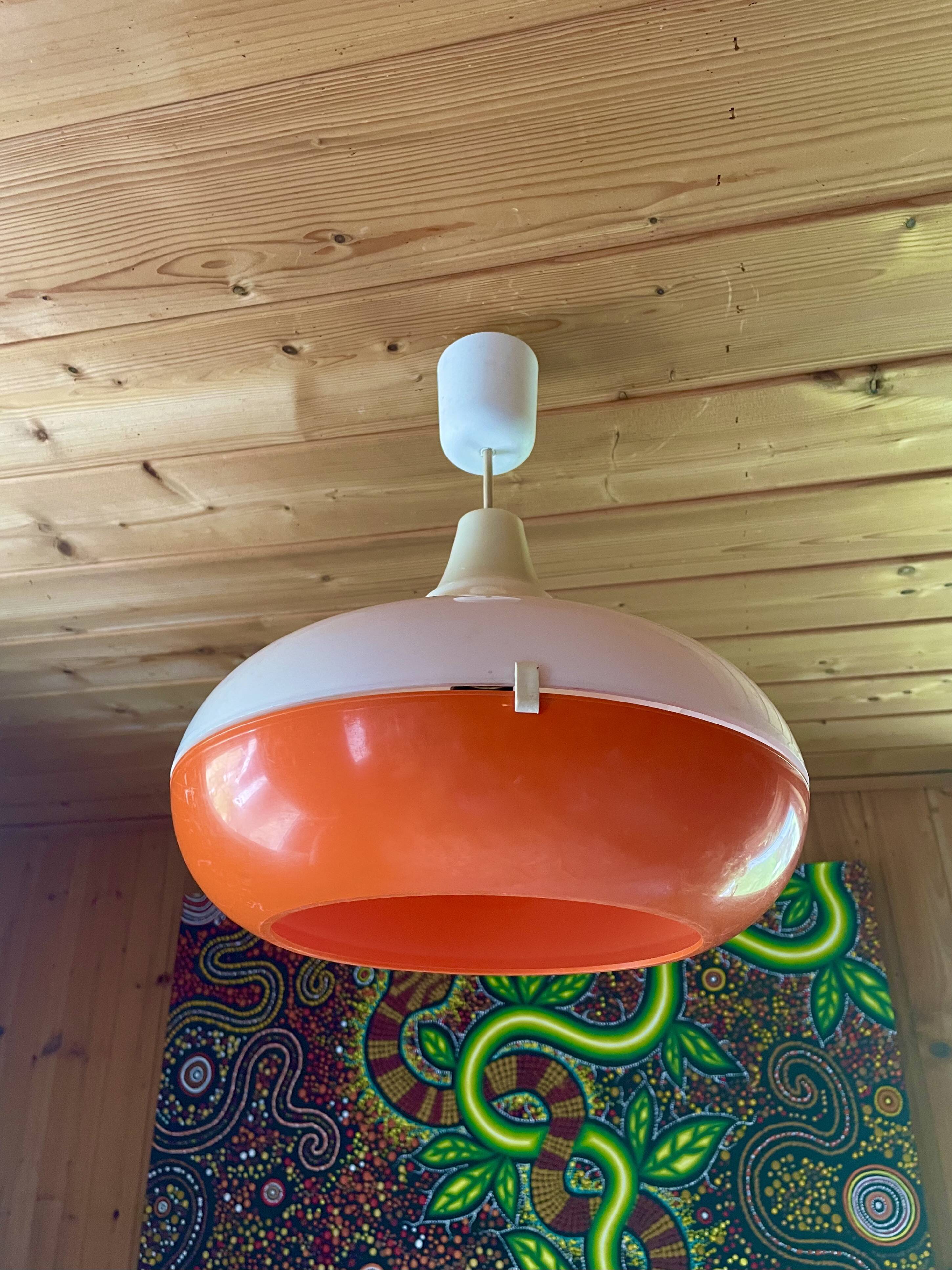 Chandelier, ceiling light, suspension, vintage, 70s