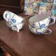 Set of 4 antique hand-painted cups