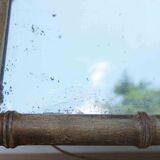 antique vintage bamboo mirror from the 1930s