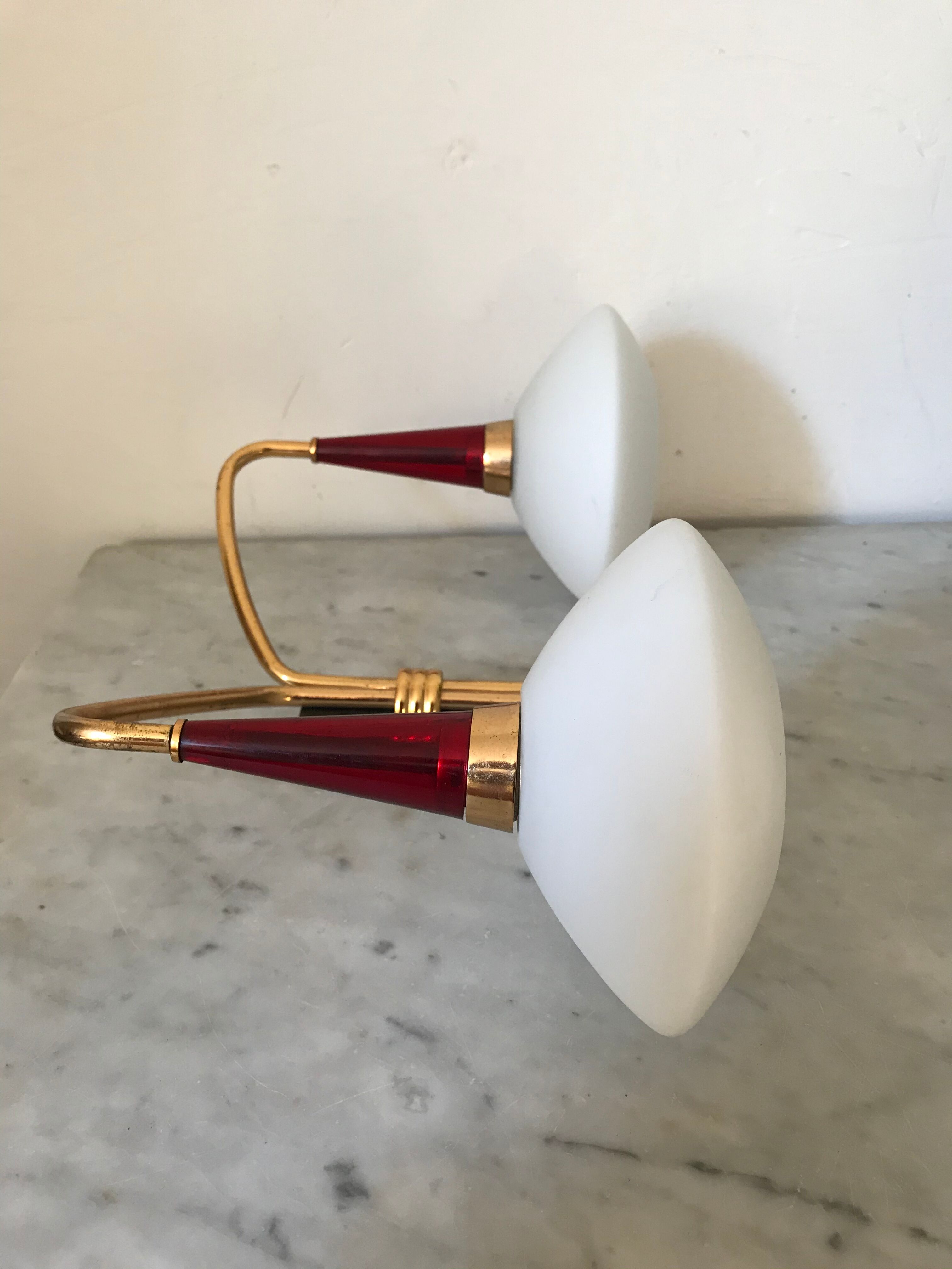 Vintage opaline sconce