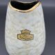 Small Bay Keramik vase with pearlescent glaze and gold trim.