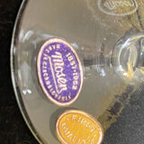 set of 6 antique cut crystal wine glasses in tulip shape from the pres