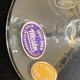 set of 6 antique cut crystal wine glasses in tulip shape from the pres