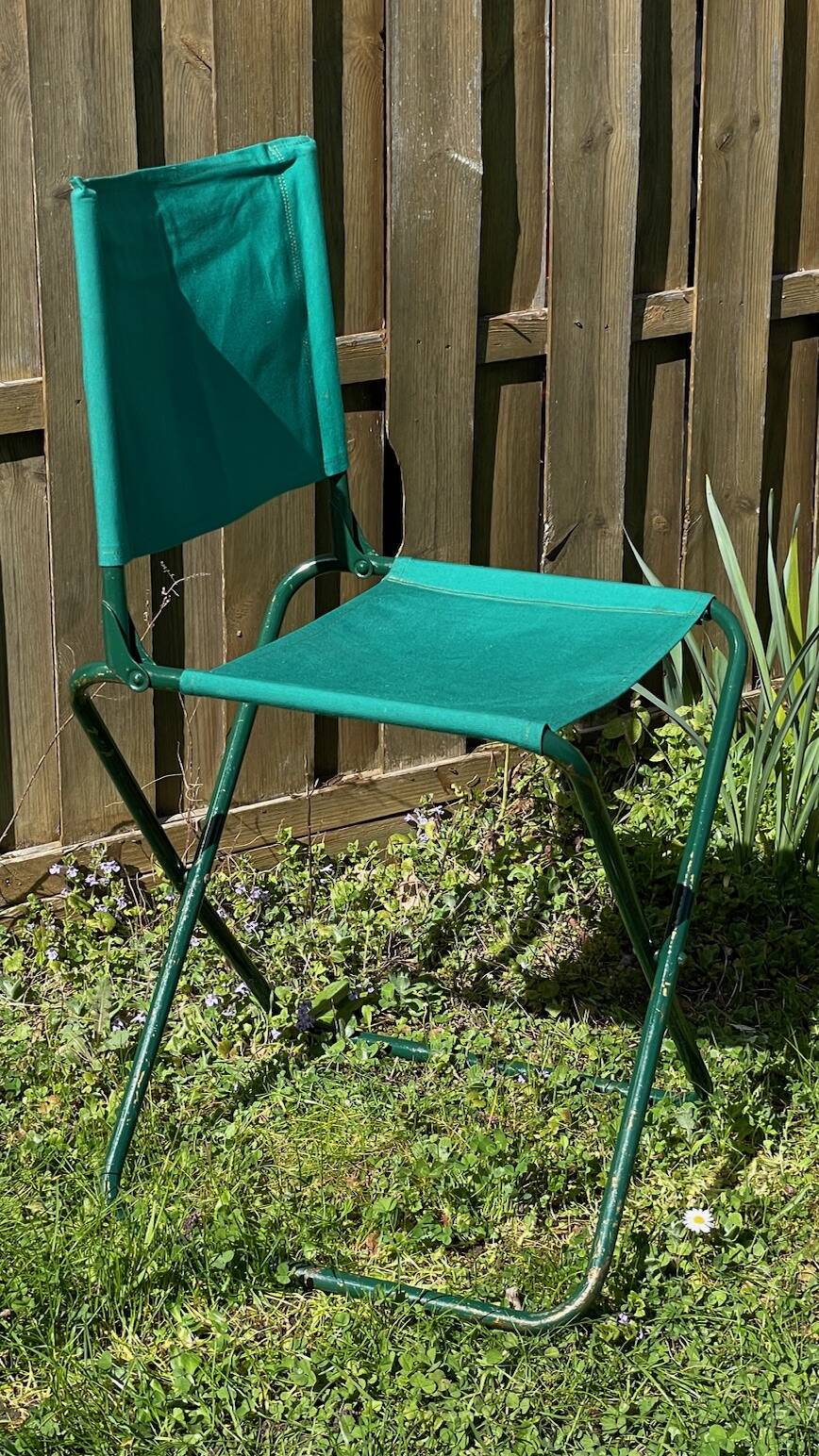 Vintage camping folding chair