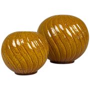 Rare pair of mid-century modern vases by Gunnar Nylund, Rörstrand, Sweden, 1940s.