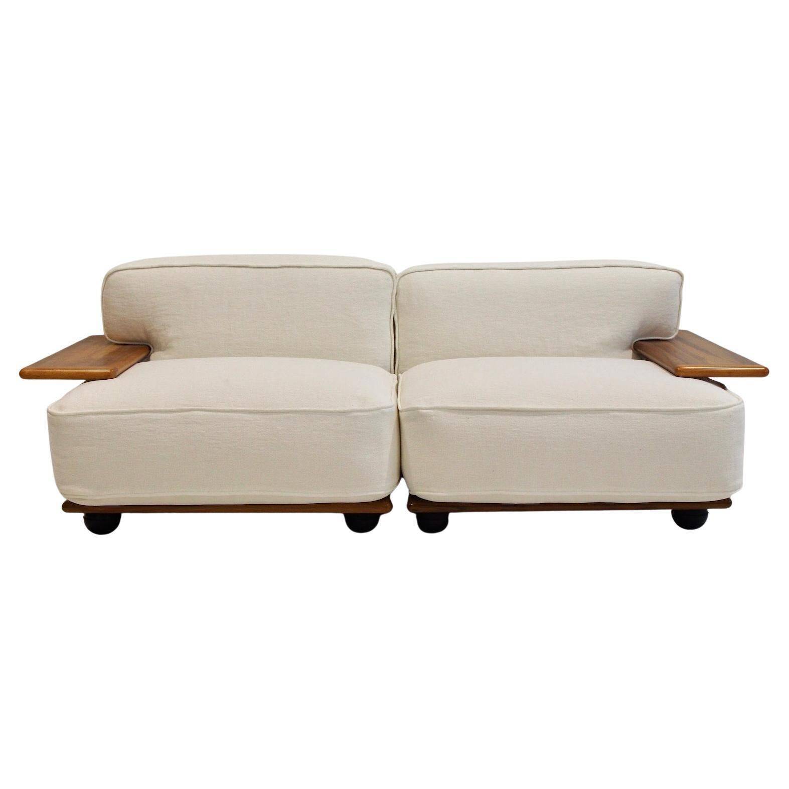 Pianura modular sofa in white fabric by Mario Bellini for Cassina