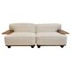 Pianura modular sofa in white fabric by Mario Bellini for Cassina