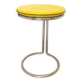 Vintage Yellow Bar Table: Chrome, 1970s High Coffee Table