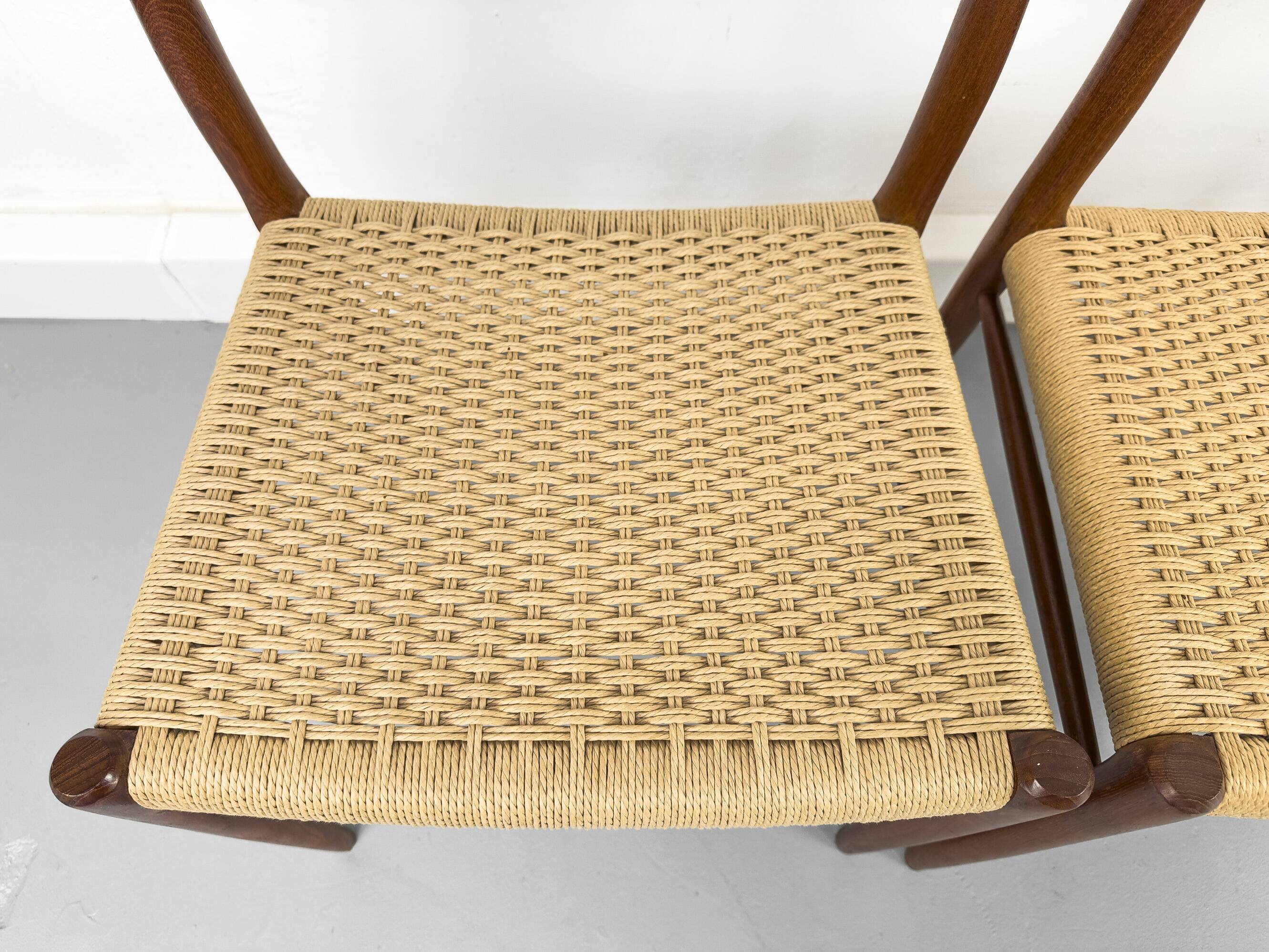 Model 75 Chairs by Niels O. Møller for J.L Møllers, 1960s, Set of 4