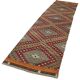 Turkish Handmade Vintage Anatolian Kilim 86 cm x 373 cm