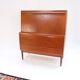 Torvits secretary in teak, retro vintage Danish style from the 1960s.