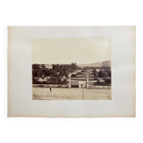 Photo Vienne - Public Garden 19th century albumen laminated cardboard