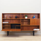 Bibliothèque en teck, design danois, années 1970, production: Danemark