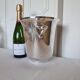 Elegant 1960s Art Deco silver-plated champagne bucket