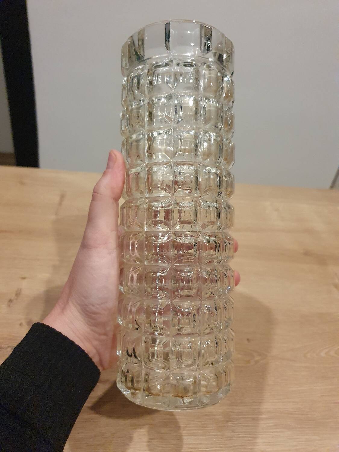 Vintage glass tube vase