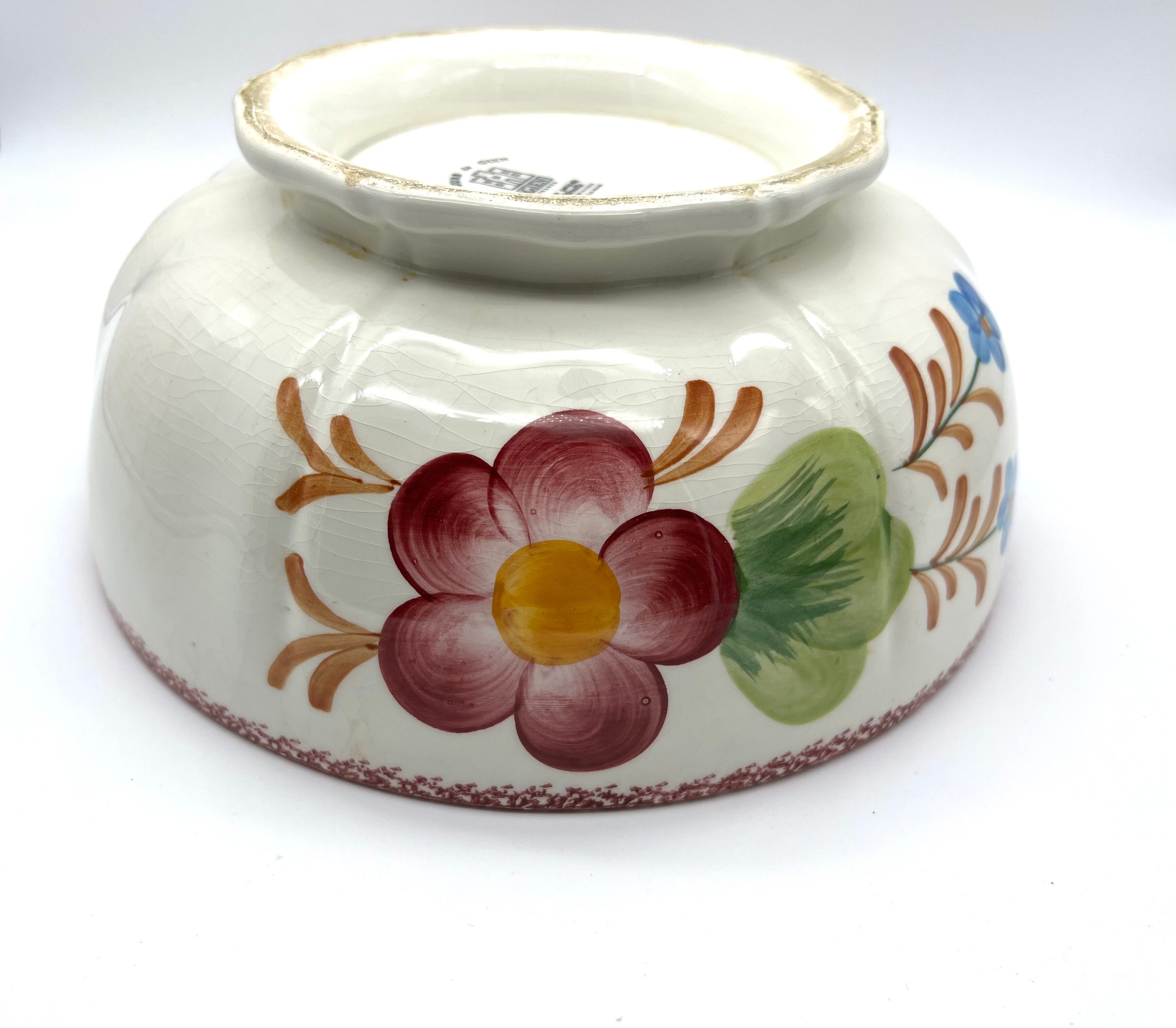 Vintage salad bowl Fleurs de Gien