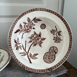 Lot of 4 Deep Plates Earthenware Ceramic Iron Clay Grand Dépôt Marseille