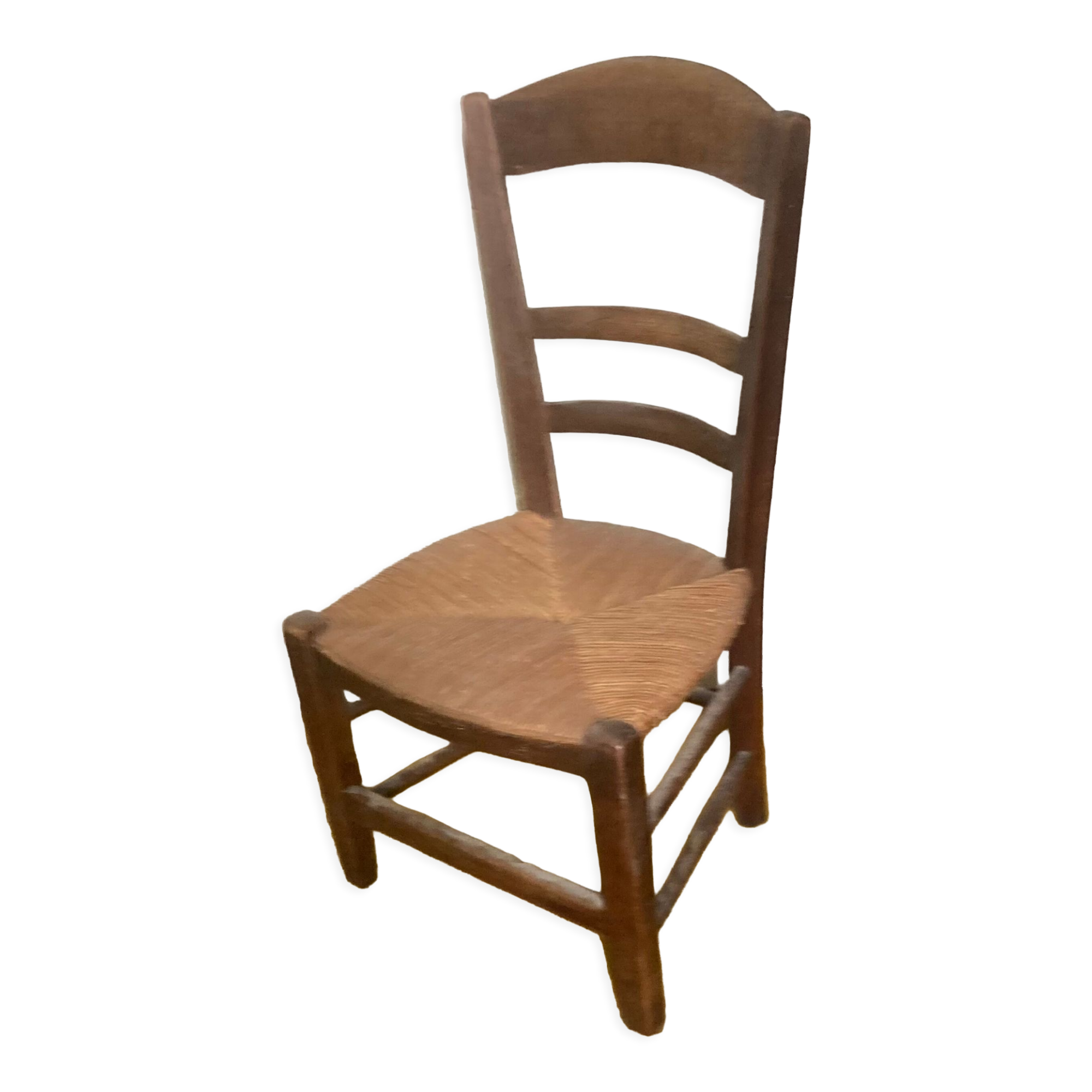 Chaise paillée campagne