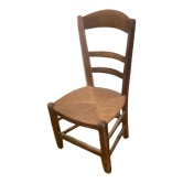 Chaise paillée campagne