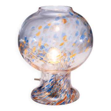 Glass table lamp by Olle Alberius for Orrefors Sweden, 1970s