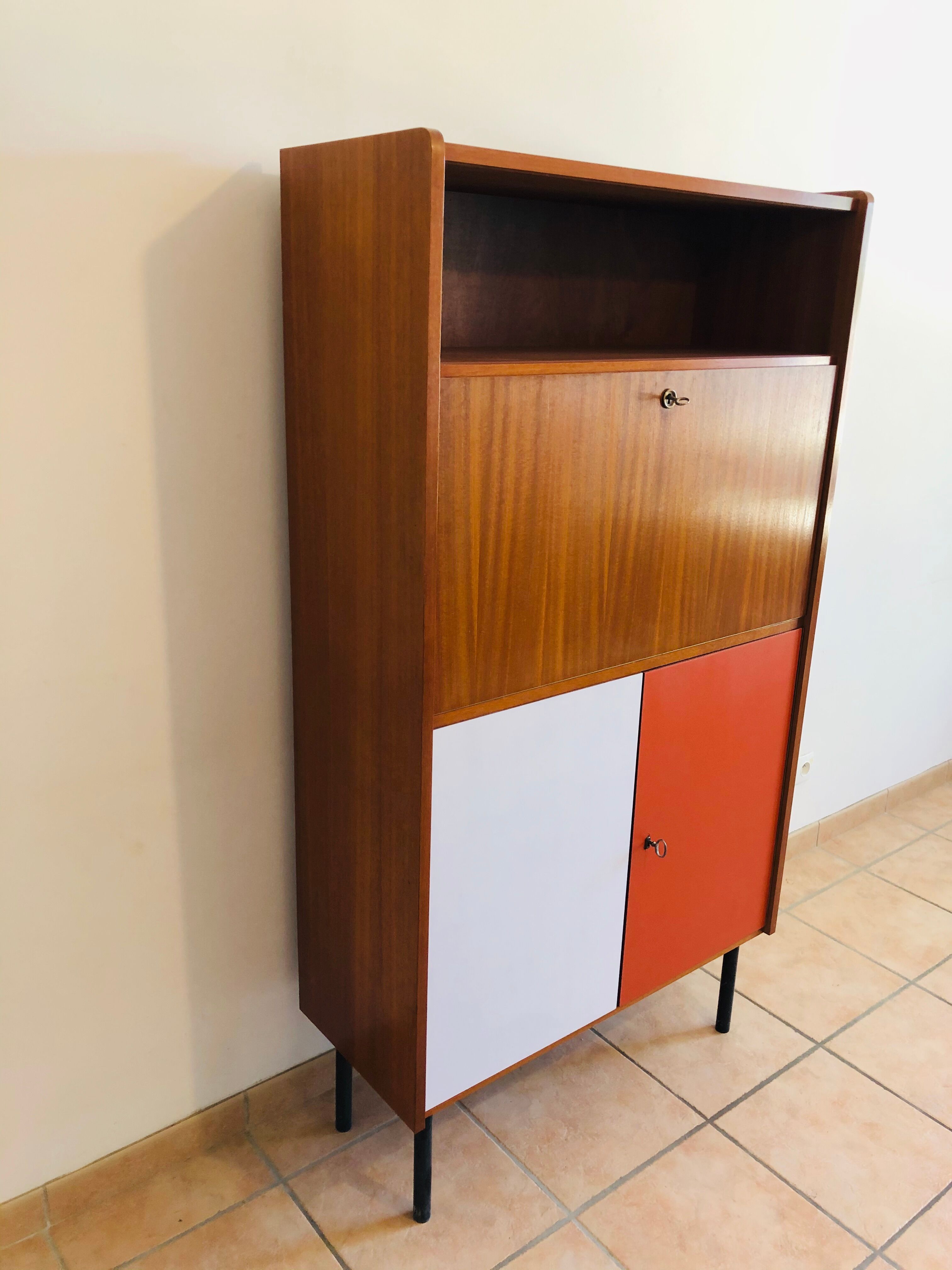 Vintage teak secretary 1960