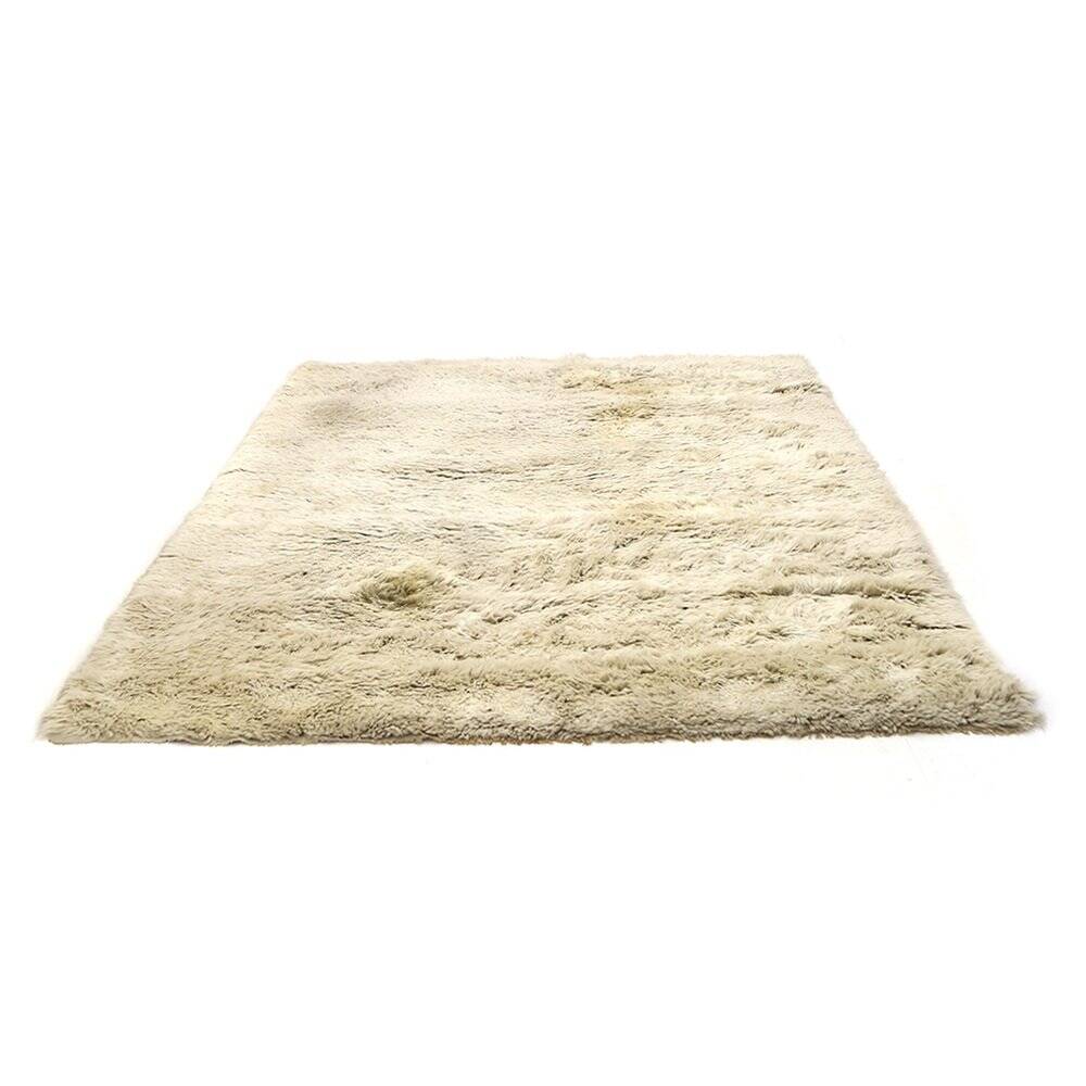 Rectangular rug in natural wool, 1970s