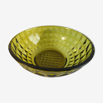 Khaki glass bowl