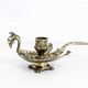Art Nouveau "bird" candlestick in brass or bronze