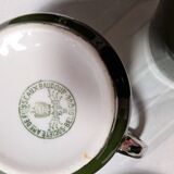 Antique service 31 pieces – S.P.M. Walküre Bavaria – Empire Green & lace