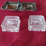 Silver tray with salters