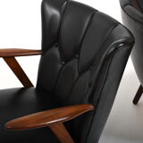 Early 1950s Danish Teak Easychairs