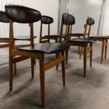 Set of 6 chairs Scandinavian oval back