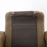 1970s Pair of Exclusive De sede Buffalo Leather Armchairs, Switzerland