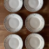 6 Saint Amand Dessert Plates Nouvelles Usines Céramiques du Nord