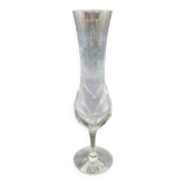 Vase signed Daum France – clear crystal