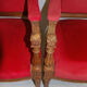 Paire de fauteuils style Louis XVI velours rouge 1900