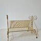 Vintage gold metal vinyl record rack '60s/'70s