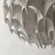 Suspension globe sculptural rhytmic par H.Milanda, design scandinave 1970