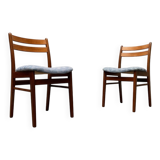 Set of chairs with a minimalist pattern, 1960s