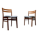 Set of chairs with a minimalist pattern, 1960s