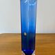 Vase soliflore vintage en cristal bleu, Italie
